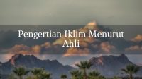 pengertian iklim menurut ahli