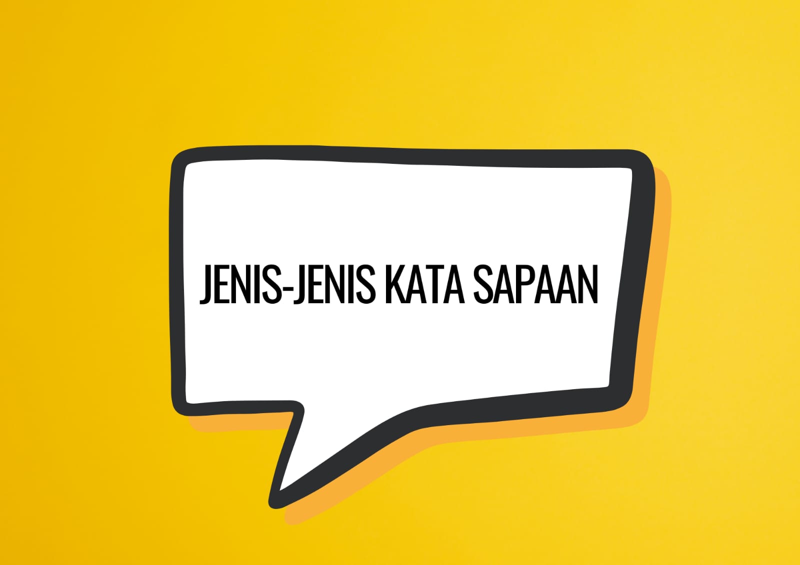 jenis kata sapaan