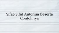 sifat-sifat antonim