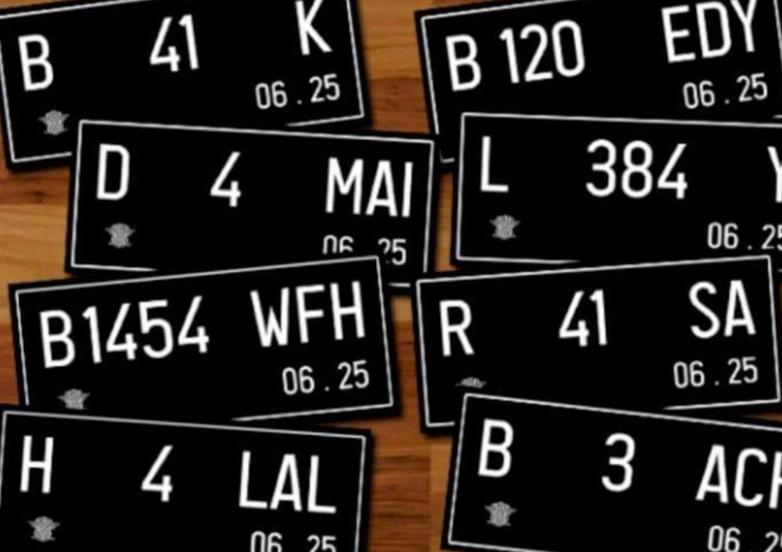 Penjelasan membuat pelat nomor