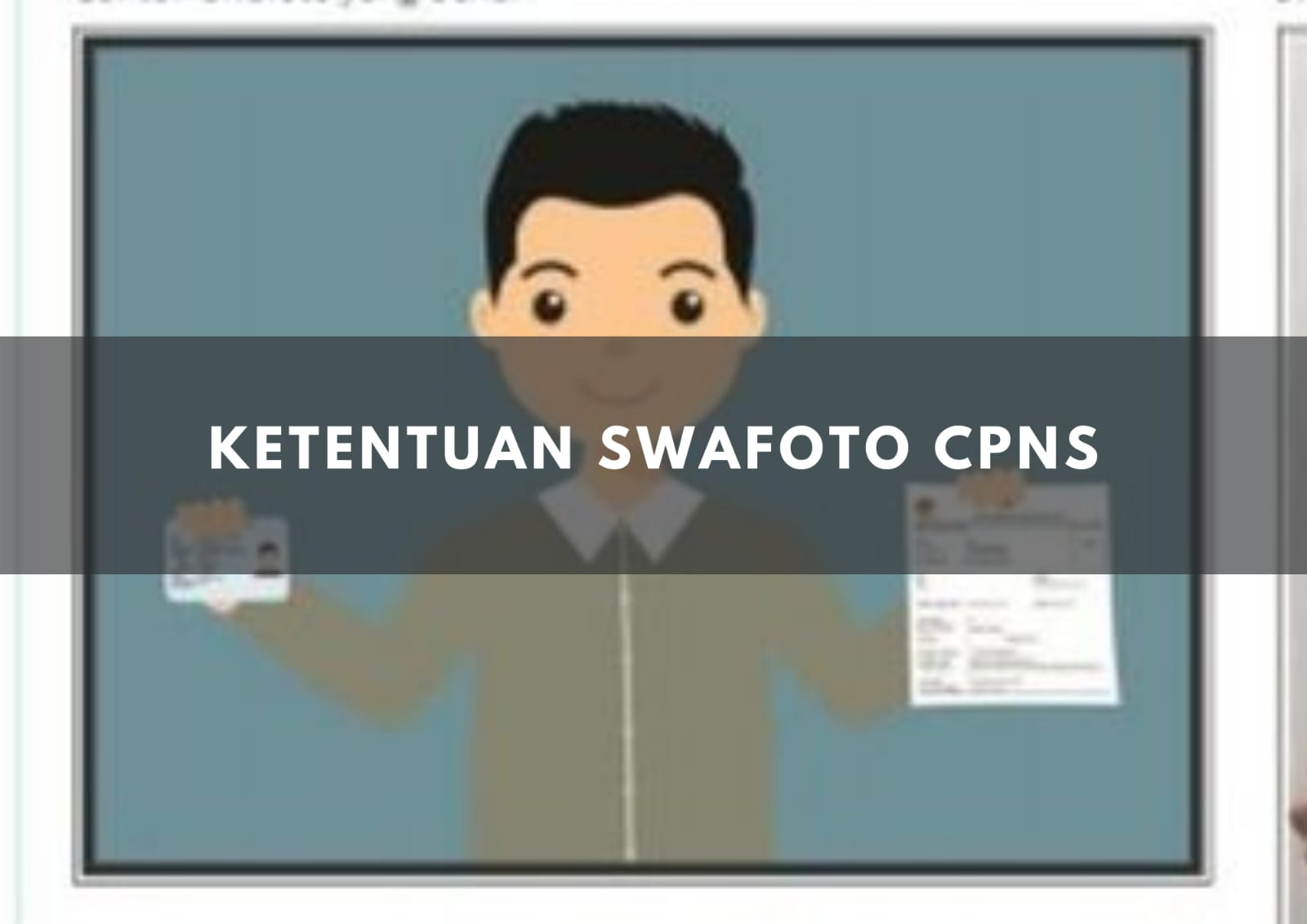 Informasi ketentuan swafoto CPNS